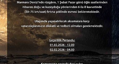 Bursa'da saatteki hızı 75 kilometreye ulaşan fırtına bekleniyor