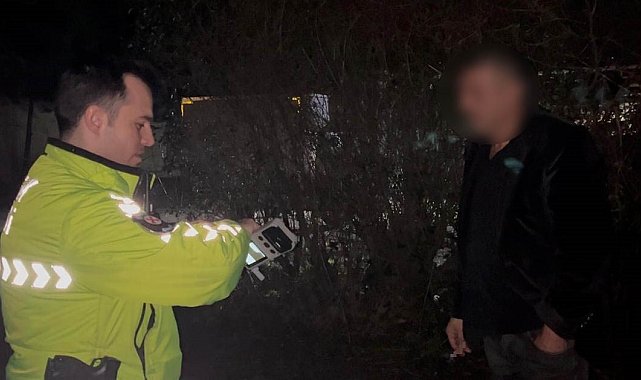 Bursa'da trafik polisinin tuvaleti gelen alkollü sürücüyle imtihanı