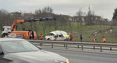 Büyükçekmece TEM Otoyolu'nda kaza: 5 yaralı