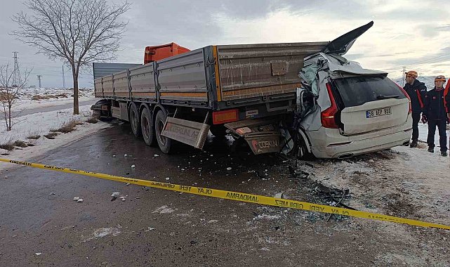Buzlanma kazaya neden oldu, Sivaslı iş adamı kazada öldü