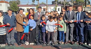 Çamköy İlkokulu yeni oyun alanına kavuştu