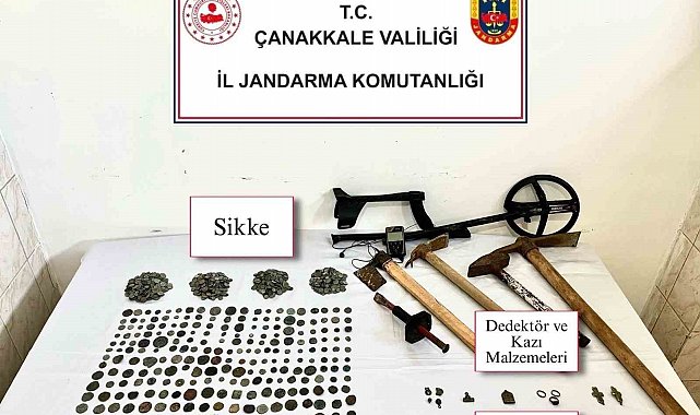 Çanakkale'de tarihi eser kaçakçılığı operasyonu