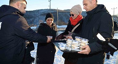 Canik'te gönülleri ısıtan ikram