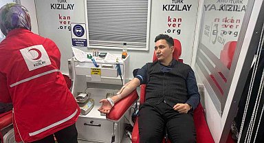 Çermik Kaymakamı Karataş, kan bağışında bulundu