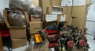 Çiçekdağı'nda kaçak tütün ve imalatı operasyonu