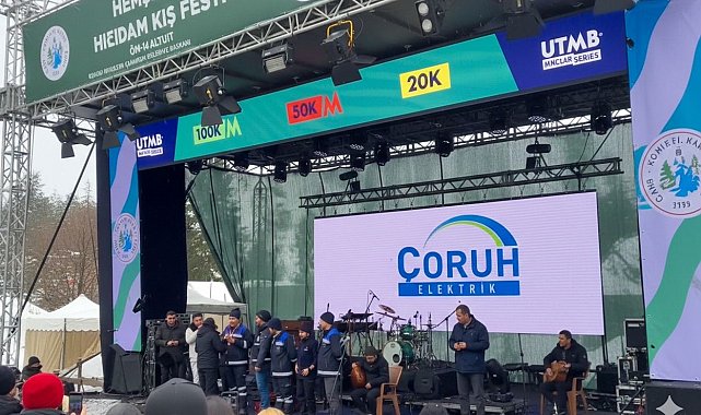 Çoruh EDAŞ, Rize ve Trabzon'daki kış festivallerinde kesintisiz enerji için sahadaydı