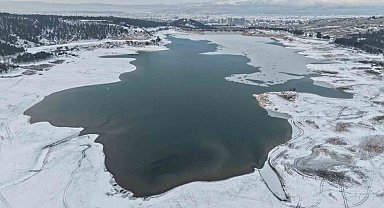 Çorum'da mest eden kar manzaraları