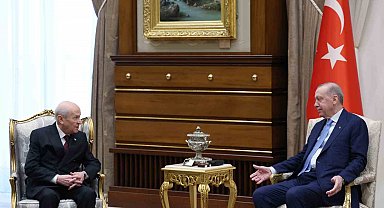 Cumhurbaşkanı Erdoğan, Devlet Bahçeli ile bir araya geldi