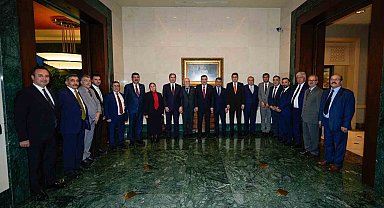 Cumhurbaşkanı Yardımcısı Yılmaz: "Avrupa'dan gelen Ezidi toplumu temsilcilerini Cumhurbaşkanlığı Külliyesi'nde misafir ettik"