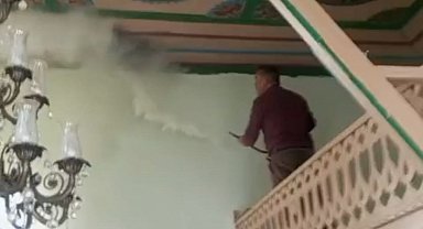 Darende'de camide korkutan yangın