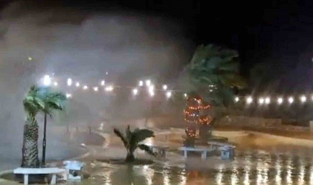 Datça'da fırtına etkili oldu