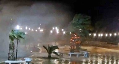 Datça'da fırtına etkili oldu