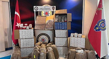 Demirci'de kaçak tütün operasyonu