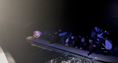 Didim açıklarında 25 düzensiz göçmen kurtarıldı