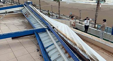 Didim'de fırtına etkili oldu