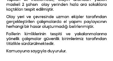 Diyarbakır Emniyet Müdürlüğüne EYP'li saldırı girişimi