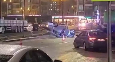 Diyarbakır'da otomobil takla attı: 1 yaralı