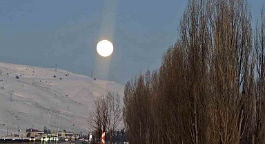 Dolunayın görüntüsü büyüledi