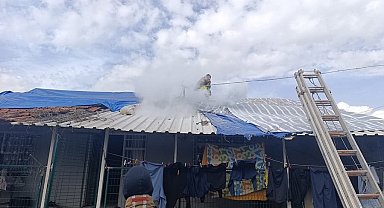 Dörtyol'da çatı yangını