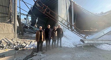 DTSO Başkan Vekili Erdal Avşar, fabrikaları zarar gören üreticilerle bir araya geldi