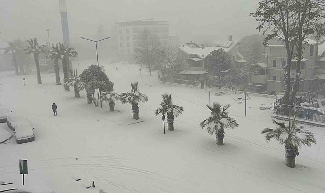 Düzce yeni yıla karla girdi
