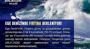 Ege Denizi için fırtına uyarısı