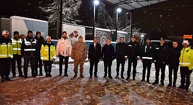 Elazığ protokolü, görevi başındaki güvenlik güçleriyle bir araya geldi