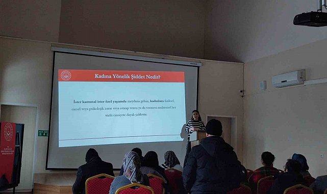 Elazığ'da kadına yönelik şiddetle mücadele eğitimi