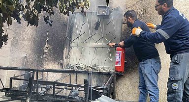 Erdemli'de ev yangını büyümeden söndürüldü