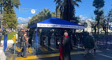 Erdoğan'ın Aydın programı öncesi vatandaşlar alana alınmaya başlandı