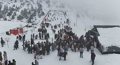 Ergan Kayak Merkezi sömestirde doldu taştı