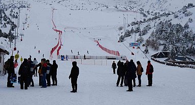 Erzincan Ergan Kayak Merkezinde sömestir yoğunluğu