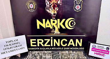 Erzincan'da 1 kilo 276 gram metamfetamin ele geçirildi