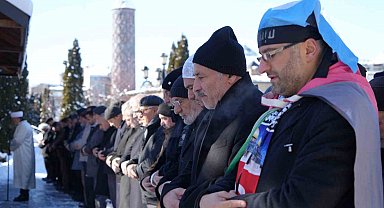 Erzurum'da şehitler için gıyabi cenaze namazı