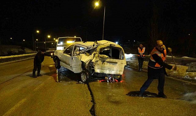 Erzurum'da trafik kazası: 2 yaralı