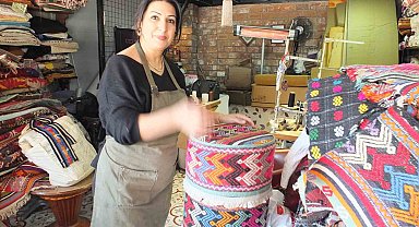 Eski halı ve kilimleri ekonomiye kazandırıyor