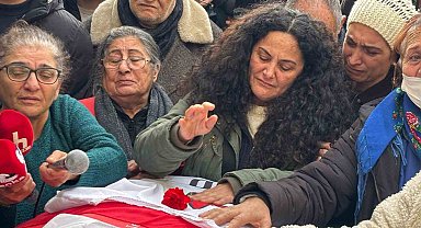 Eski İHD İzmir Şube Başkanı Ali Aydın son yolculuğuna uğurlandı