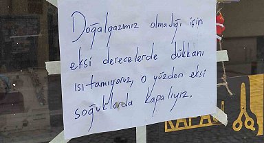 Esnaf, soğuk günlerde ısıtamadığı dükkanını açmıyor