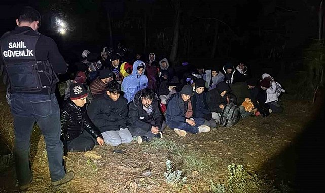 Fethiye'de 24'ü çocuk 58 düzensiz göçmen yakalandı