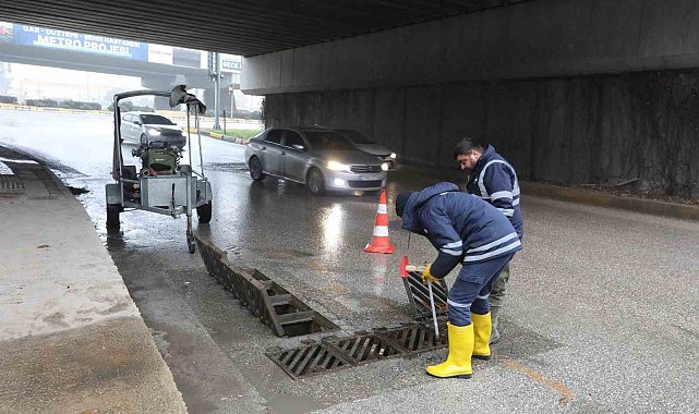 Gaziantep Büyükşehir, beklenen yoğun yağışa karşı önlem aldı