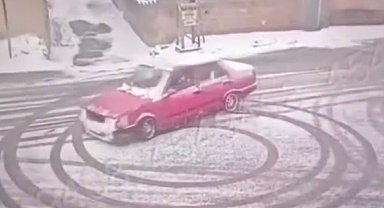 Gaziantep'te drift yaparak tehlike saçan sürücü ve araç sahibine ceza