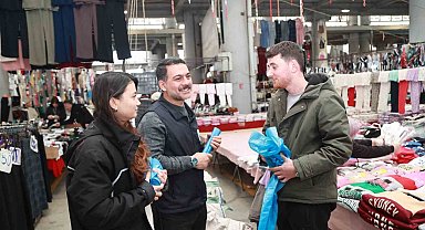 Gebze'de pazar yerlerinde "Atıksız Pazar" uygulaması başlatıldı