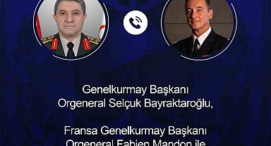 Genelkurmay Başkanı Bayraktaroğlu, Fransız mevkidaşı Mandon ile görüştü