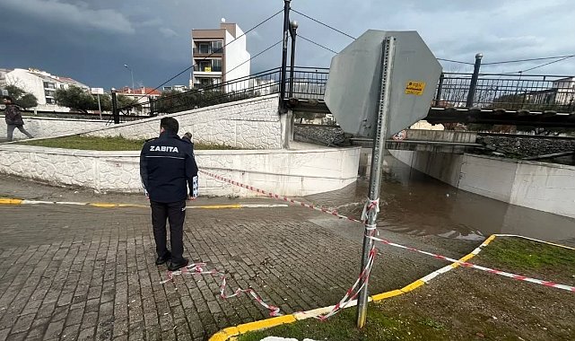 Germencik Belediyesi'nden sağanak yağışa karşı önlem