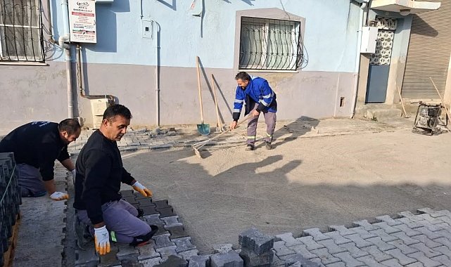 Germencik'te yol çalışmaları sürüyor
