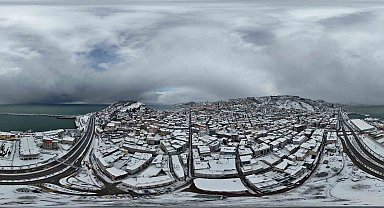 Giresun'da kar sonrası kartpostallık manzaralar ortaya çıktı