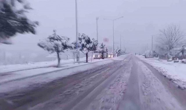 Gölbaşı ilçesinde yoğun kar yağışı