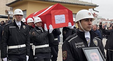 Görev şehidi polis memuru Fatih Oral son yolculuğuna uğurlandı