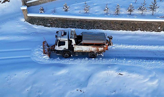 Gümüşhane'de karla mücadele