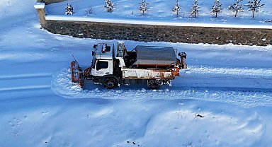 Gümüşhane'de karla mücadele